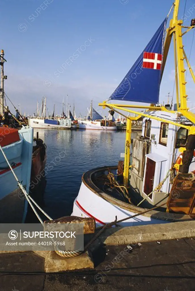 The harbour in Skagen, Denmark.