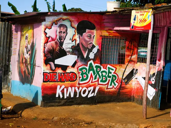 Barber Shop "Die hard; Kinyozi", Nairobi, Kenya.