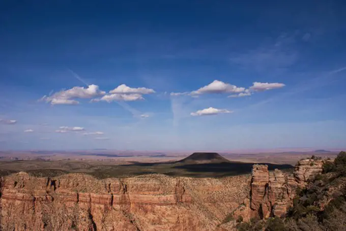 USA, Arizona, Grand Canyon National Park, Flat Top mesa from Desert View