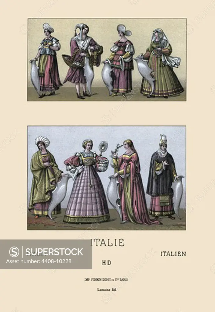 Traditional Italian Dresses, Medieval Costume