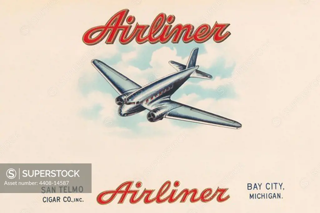 Airliner Brand Cigars, Cigar Labels