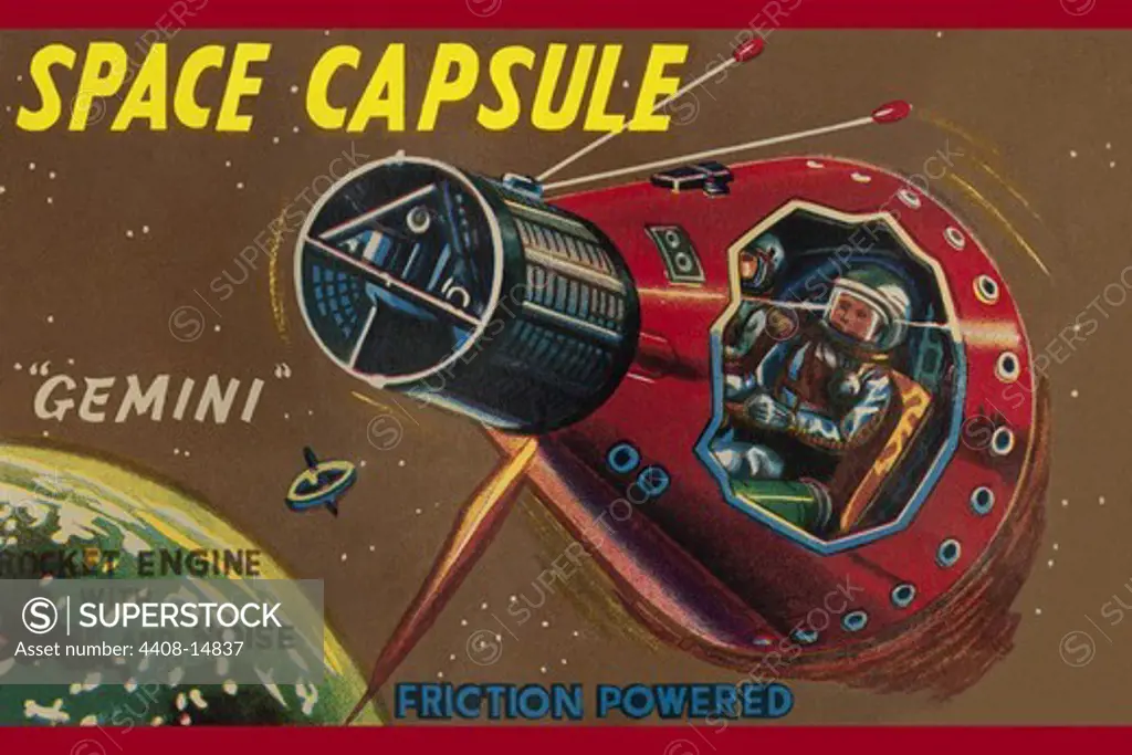 Space Capsule Gemini, Robots, ray guns & rocket ships