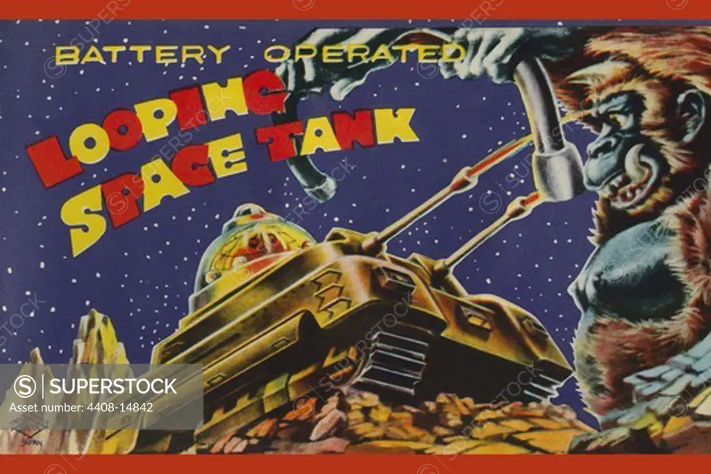 Looping Space Tank, Robots, ray guns & rocket ships