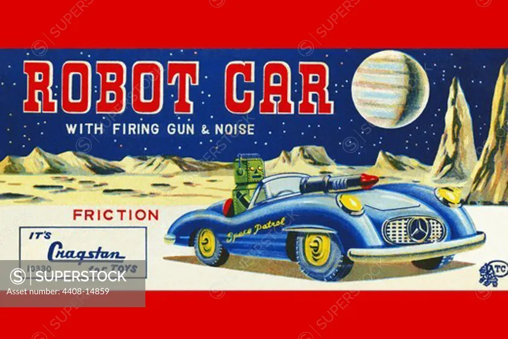 Robot Car with Firing Gun & Noise, Robots, ray guns & rocket ships