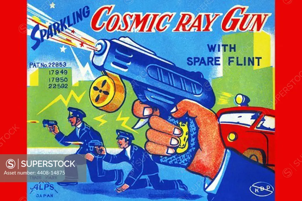 Cosmic Ray Gun, Robots, ray guns & rocket ships