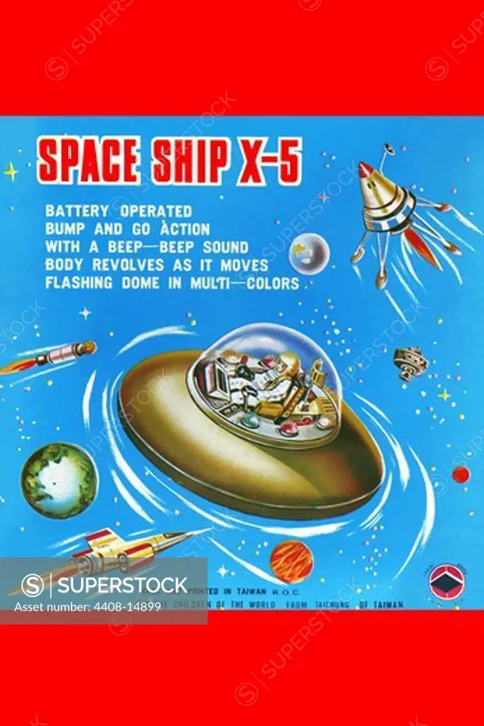 Space Ship X-5, Robots, ray guns & rocket ships