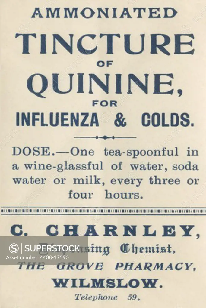 Ammoniated Tincture of Quinine, Medical - Potions, Medications, & Cures