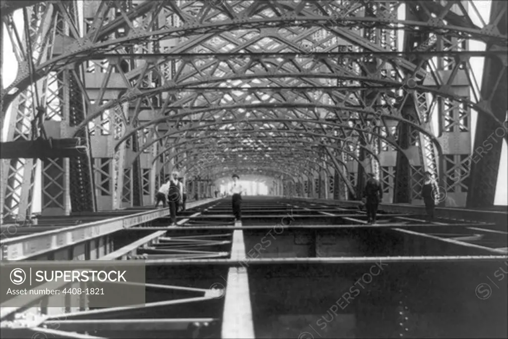 Work on Blackwell's Island Bridge, Classic Photography