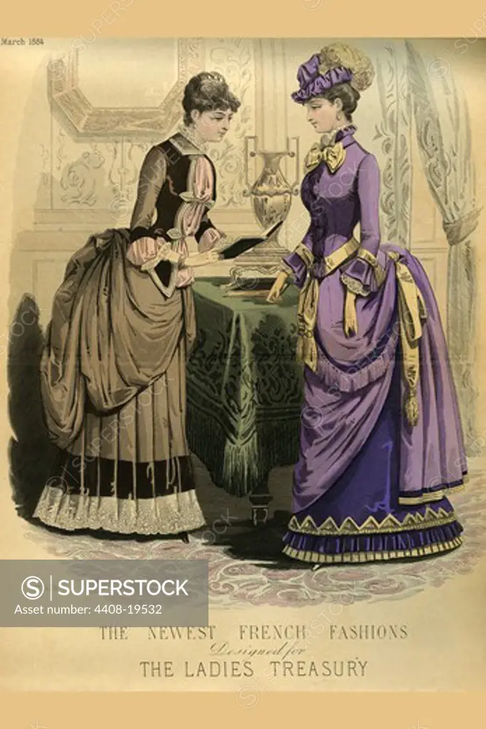 Newest French Fashions - 1884, Fashion, Clothing, & Accessories