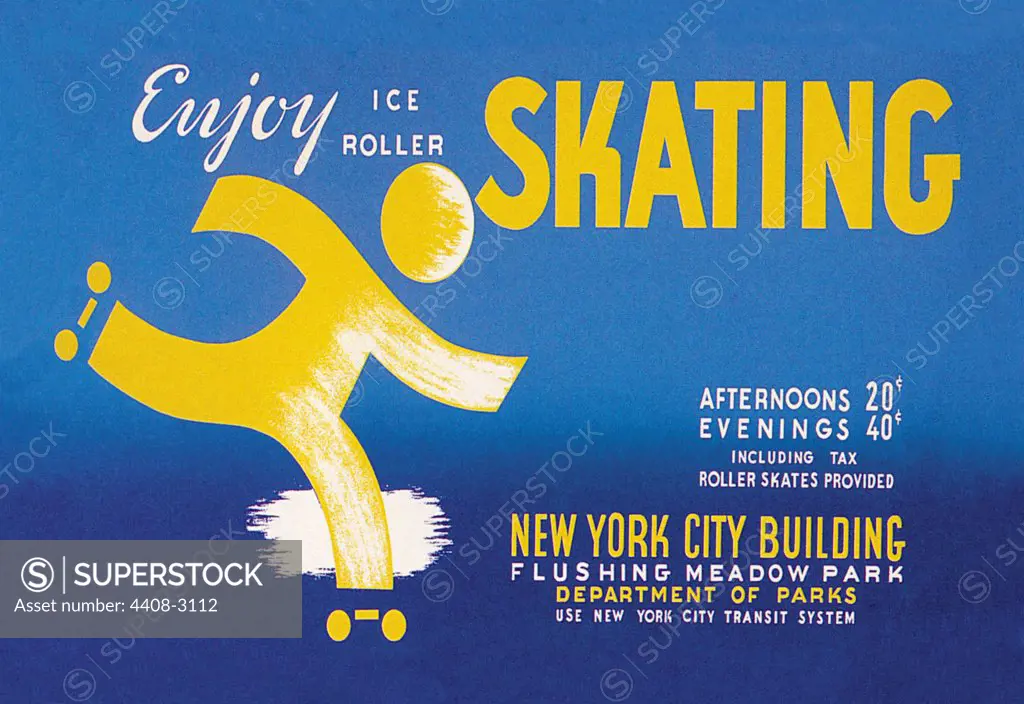 Enjoy Ice or Roller Skating, WPA