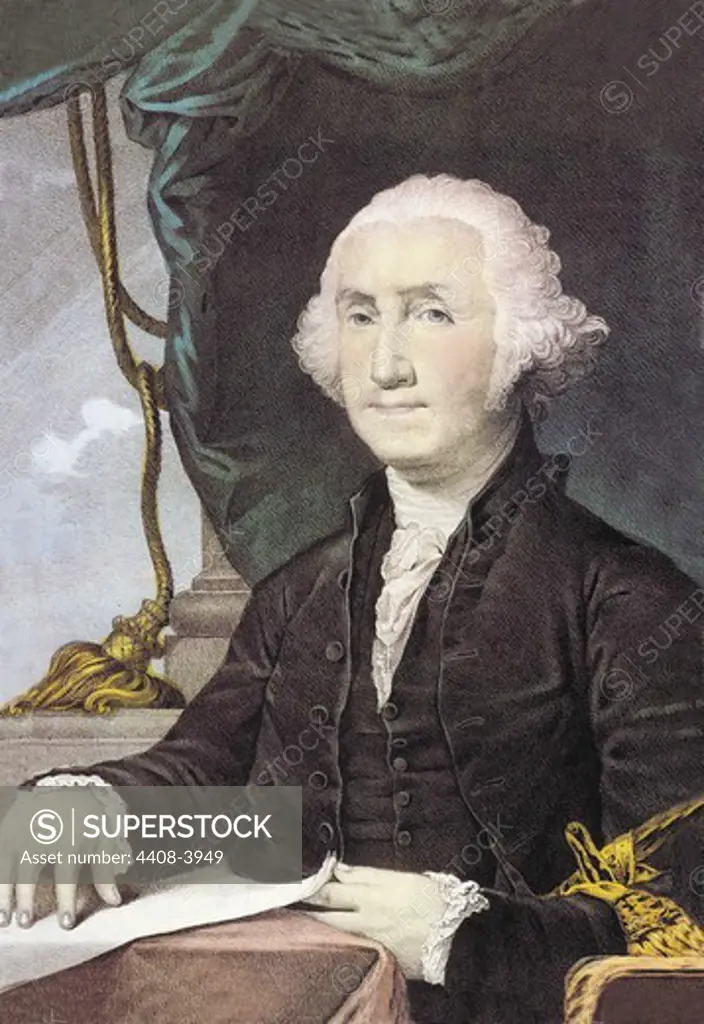 Portrait of George Washington, US Presidents