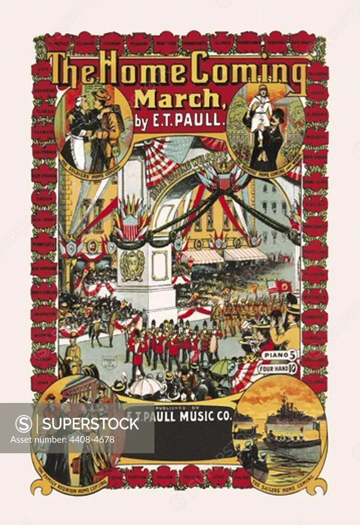 Homecoming March, Sheet Music - E. T. Paul