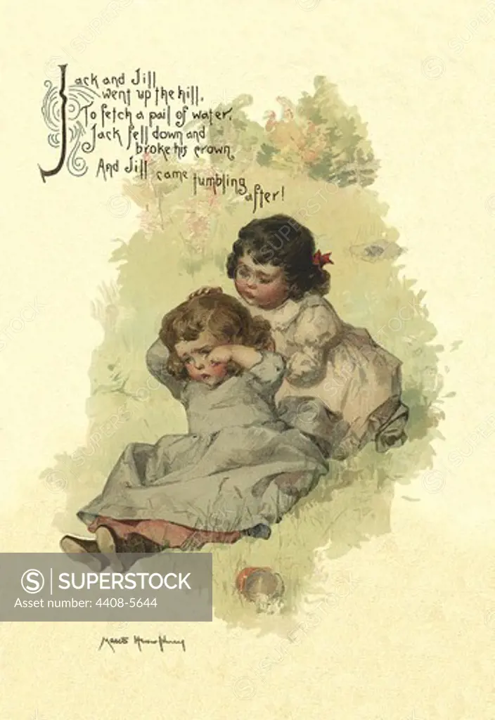 Jack and Jill, Maud Humphrey - Mother Goose Tales