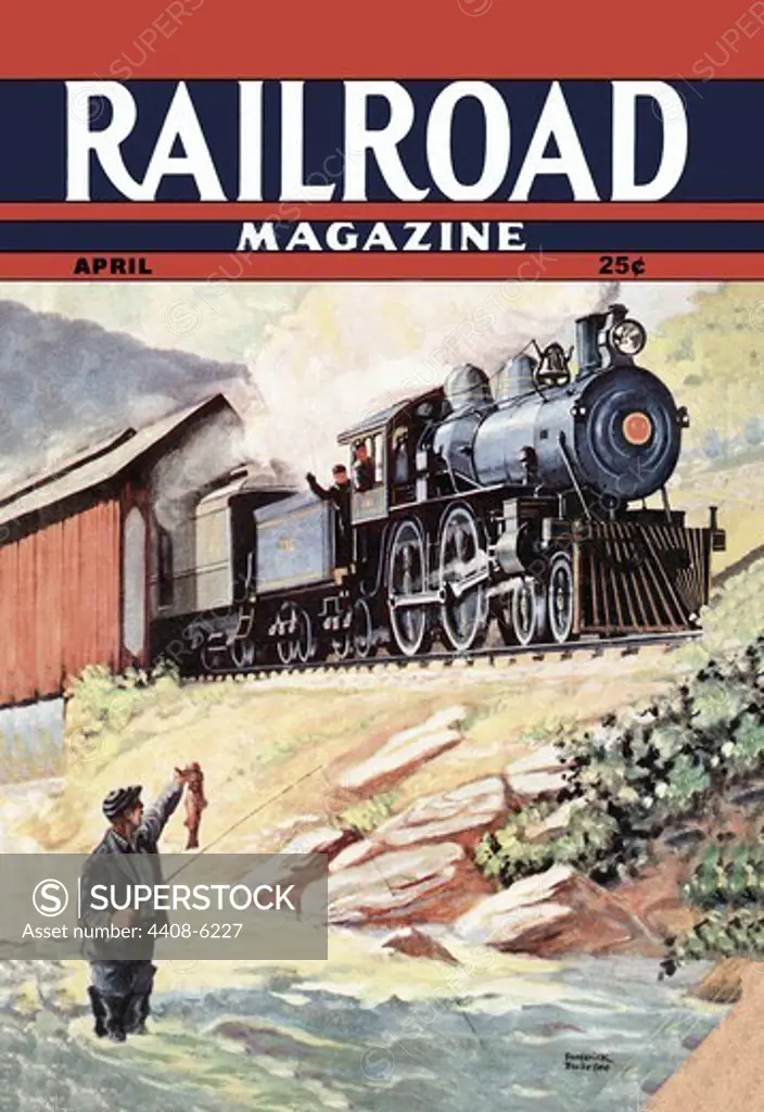 Railroad Magazine: Fisherman and Engineers, 1943, Railroad