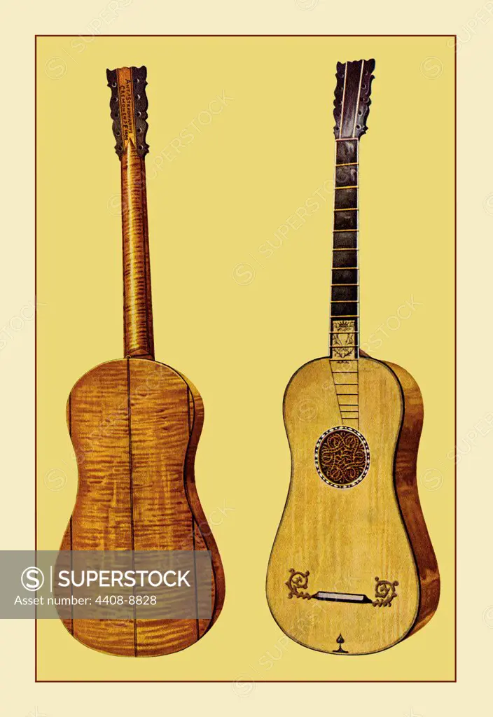 Guitar by Antonius Stradivarius, Renaissance Musical Instruments