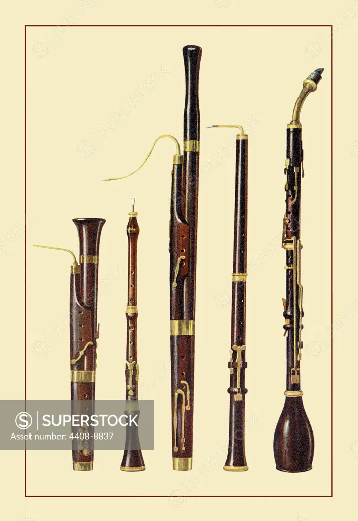 Dolciano, Oboe da Caccia, Oboe, Basset Horn and Bassoon, Renaissance Musical Instruments