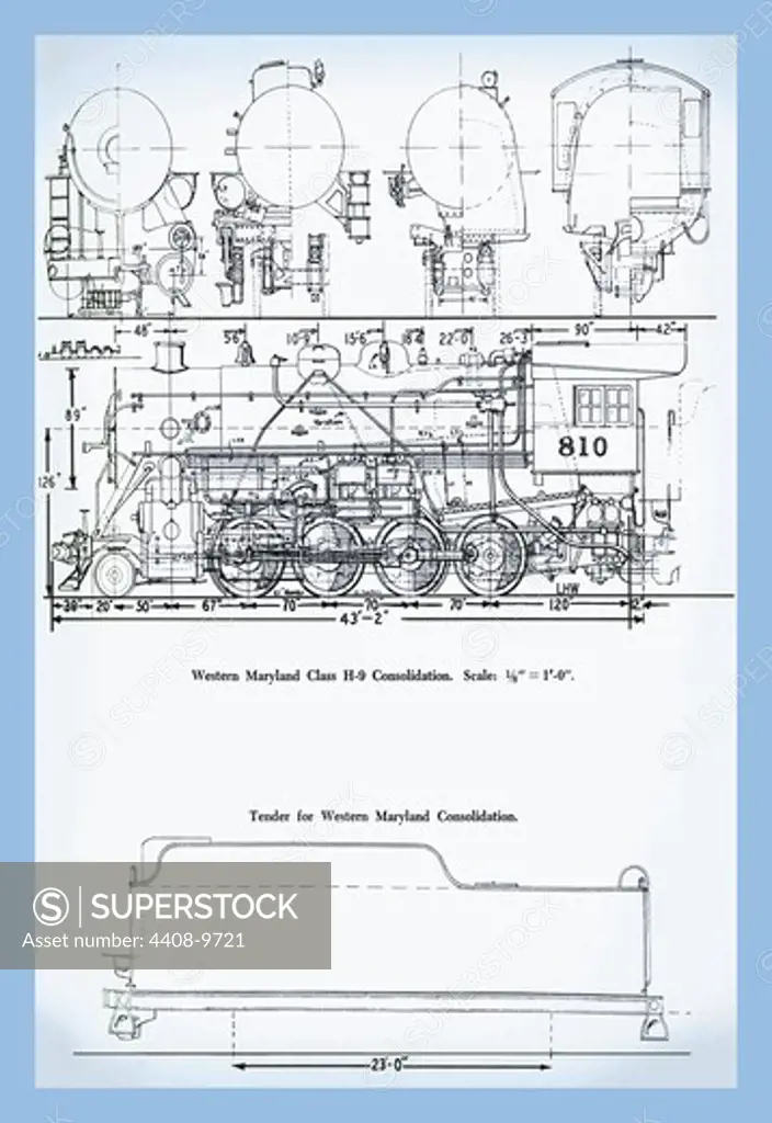 Western Maryland Class H-9 Consolidation, Railroad