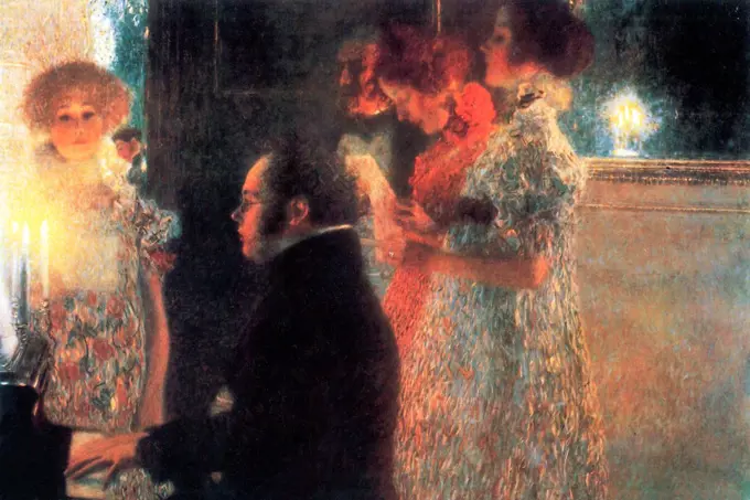 Schubert at the piano   , Fine Art