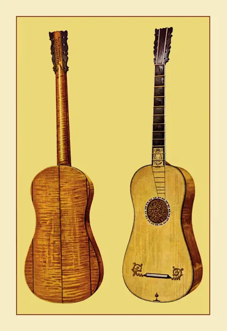 Guitar by Antonius Stradivarius, Renaissance Musical Instruments