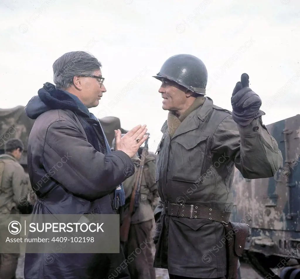 HENRY FONDA and KEN ANNAKIN in BATTLE OF THE BULGE (1965), directed by KEN ANNAKIN.