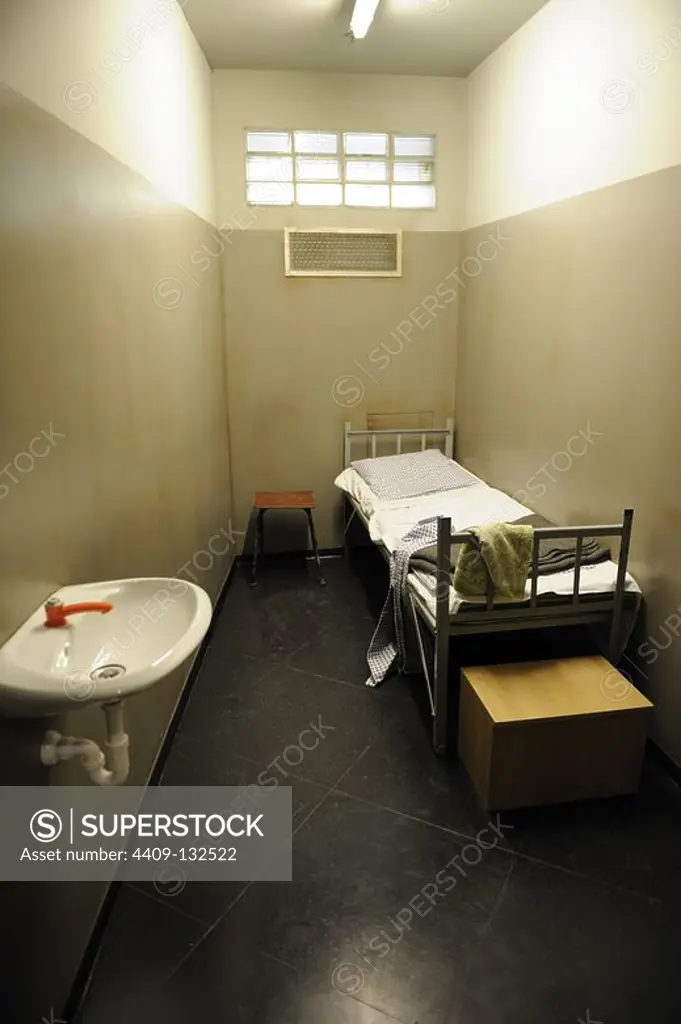 East Germany. Prison cell. Recreation. DDR Museum. Berlin. Germany.