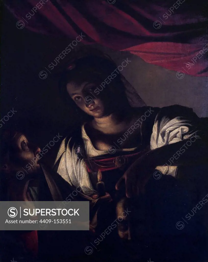 JUDIT CON LA CABEZA DE HOLOFERNES - 1615 - OLEO/LIENZO - 94X75 CM - BARROCO ITALIANO. Author: SARACENI CARLOS. Location: BANCO EXTERIOR-COLECCION. MADRID. SPAIN.