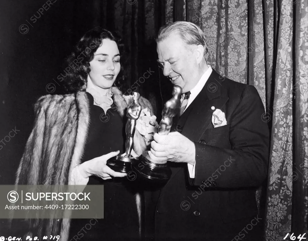 The 16th Academy Awards / 1944. Jennifer Jones, best actress for "the Song of Bernadette". Charles Coburn, best actor in a supporting role for "The More the Merrier".