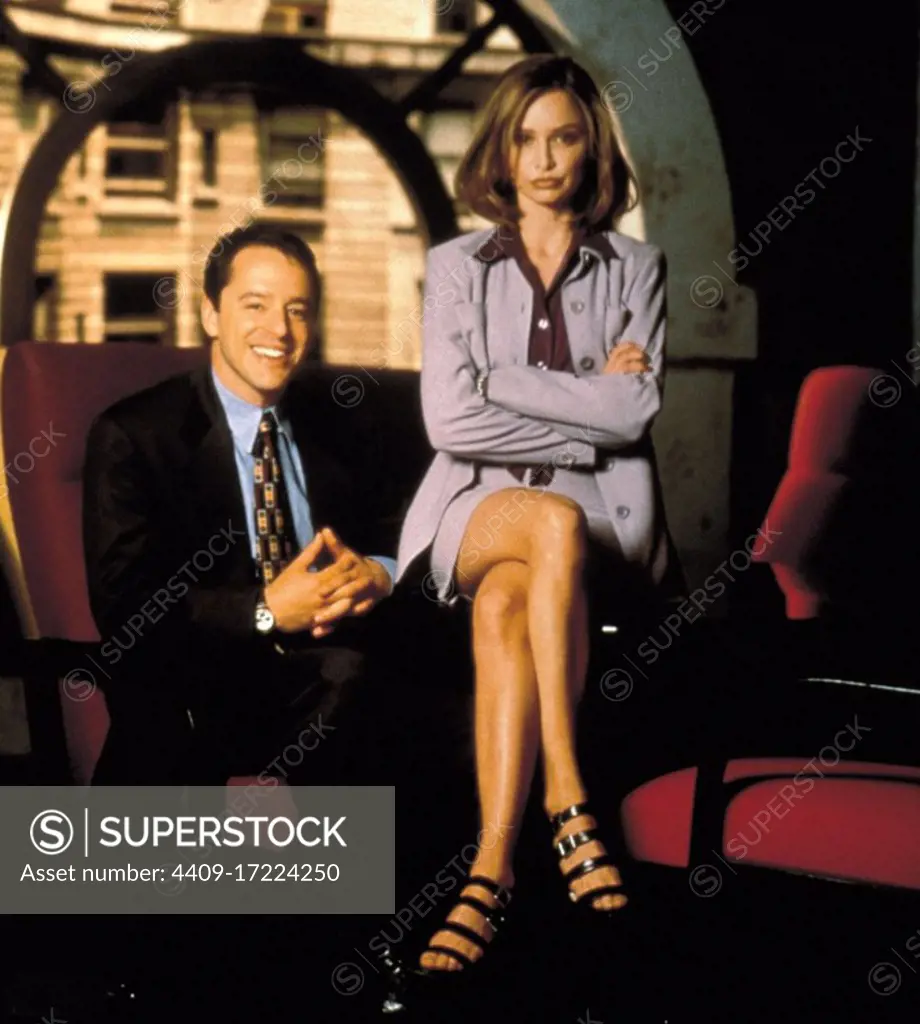 CALISTA FLOCKHART and GIL BELLOWS in ALLY MCBEAL (1997), directed by DAVID E. KELLEY.