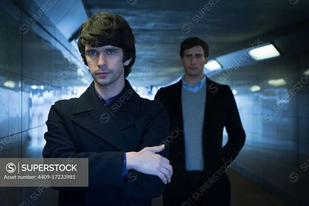 BEN WHISHAW and EDWARD HOLCROFT in LONDON SPY (2015), directed by JAKOB VERBRUGGEN.