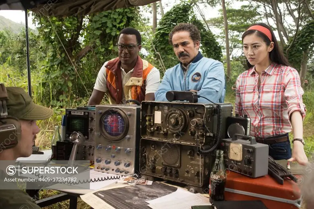 JOHN ORTIZ, COREY HAWKINS and TIAN JING in KONG: SKULL ISLAND (2017), directed by JORDAN VOGT-ROBERTS.