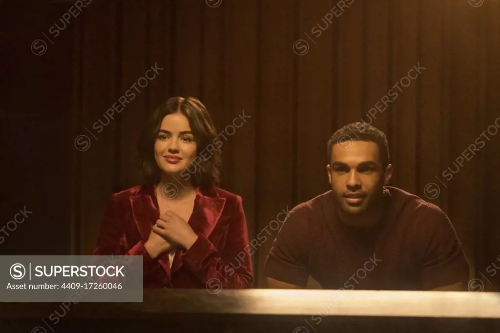 LUCY HALE and LUCIEN LAVISCOUNT in KATY KEENE (2020), directed by ROBERTO AGUIRRE-SACASA and MICHAEL GRASSI.