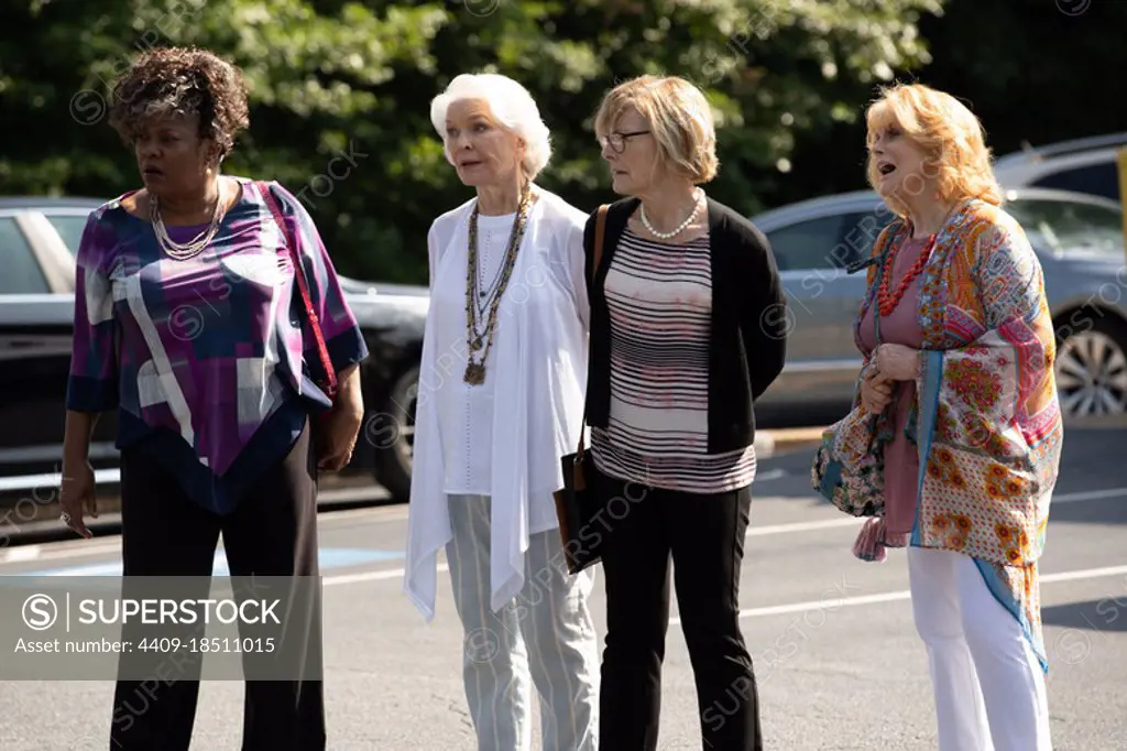 ELLEN BURSTYN, ANN-MARGRET, LORETTA DEVINE and JANE CURTIN in QUEEN BEES (2021), directed by MICHAEL LEMBECK.