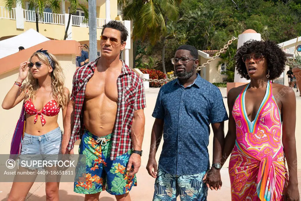 JOHN CENA, YVONNE ORJI, LIL REL HOWERY and MEREDITH HAGNER in VACATION FRIENDS (2021), directed by CLAY TARVER.