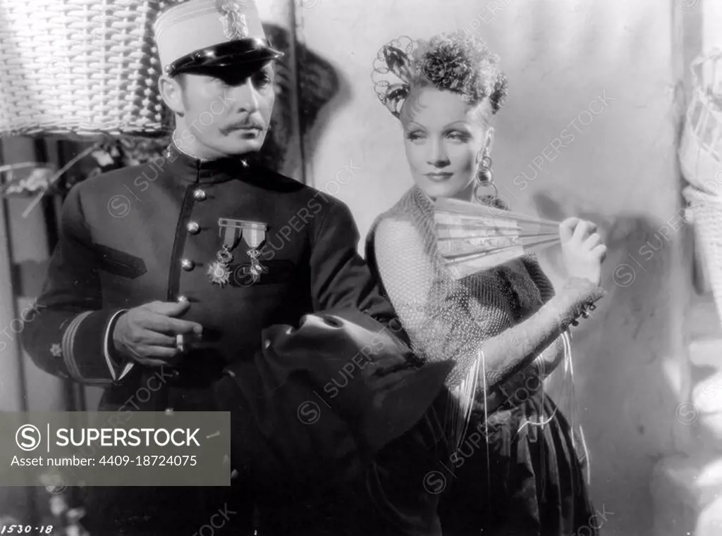 MARLENE DIETRICH and LIONEL ATWILL in THE DEVIL IS A WOMAN (1935), directed by JOSEF VON STERNBERG.