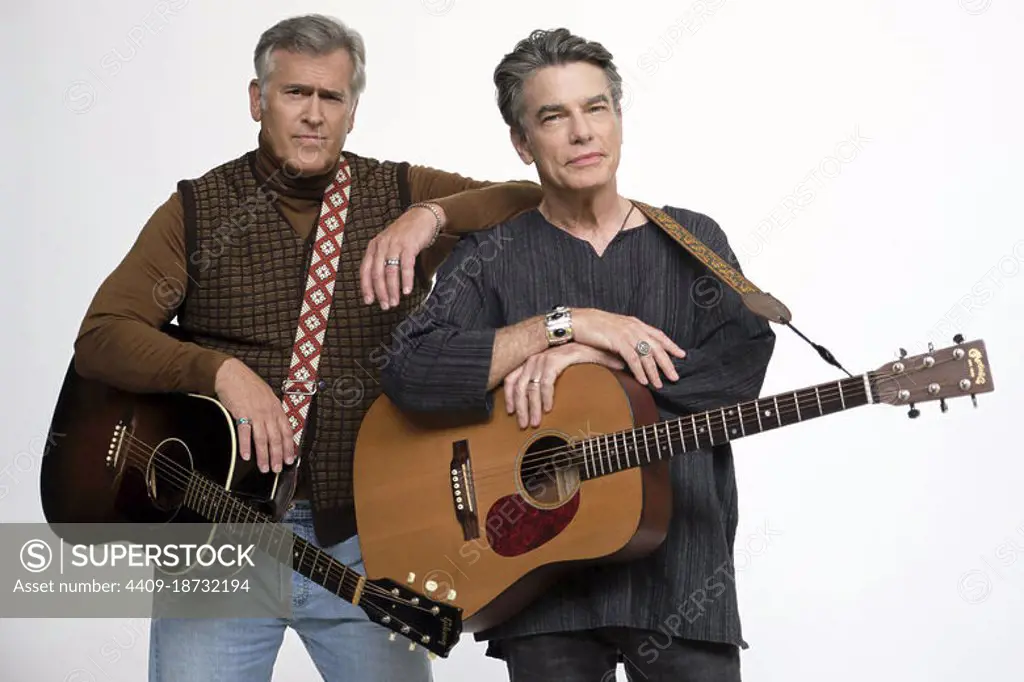 PETER GALLAGHER and BRUCE CAMPBELL in ONE DECEMBER NIGHT (2021), directed by CLARE NIEDERPRUEM.