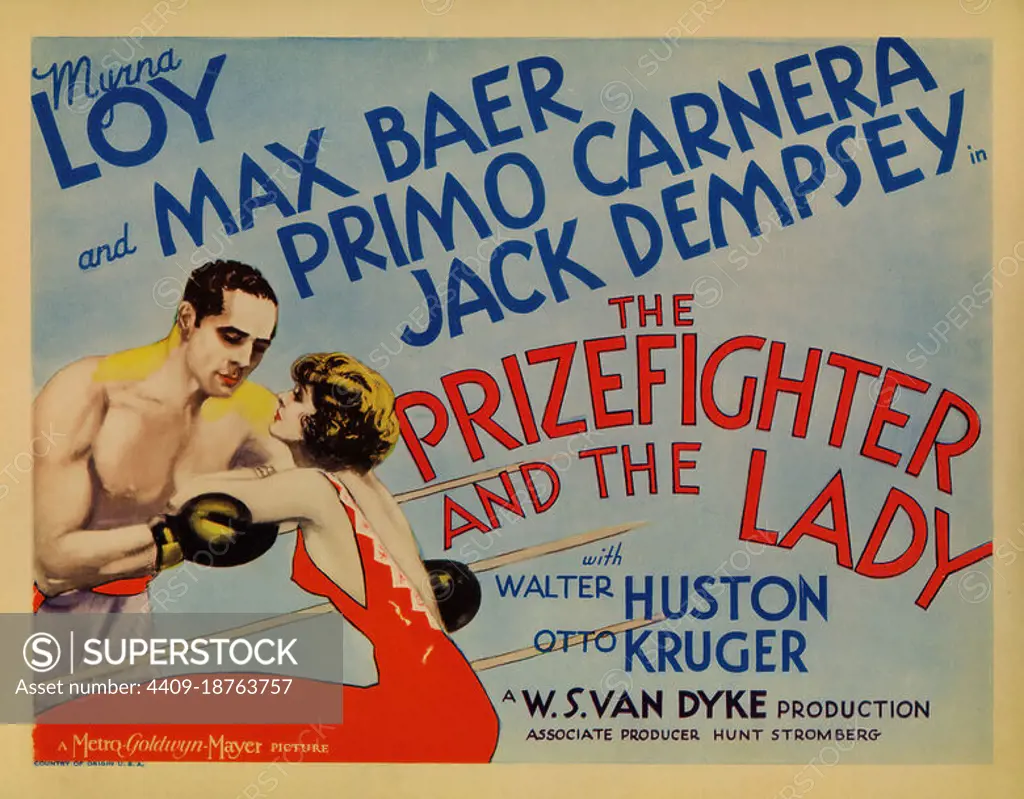 THE PRIZEFIGHTER AND THE LADY (1933), directed by W. S. VAN DYKE.