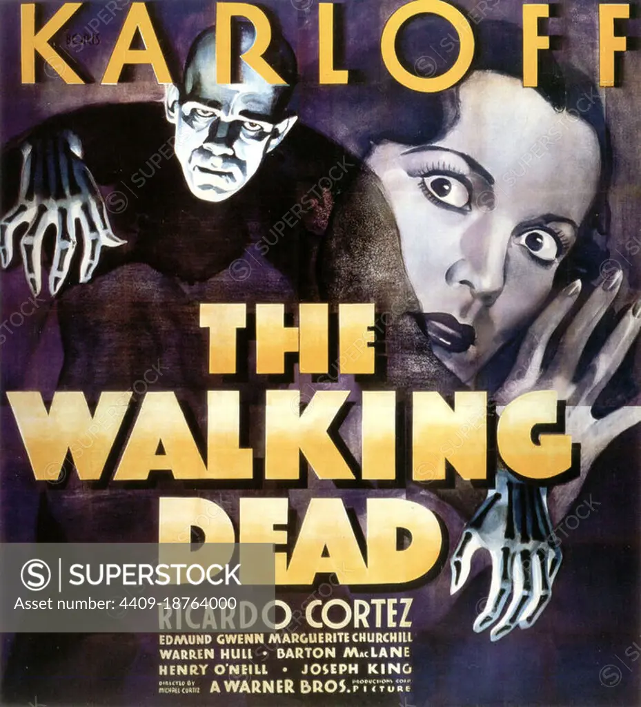 BORIS KARLOFF in THE WALKING DEAD (1936), directed by MICHAEL CURTIZ.