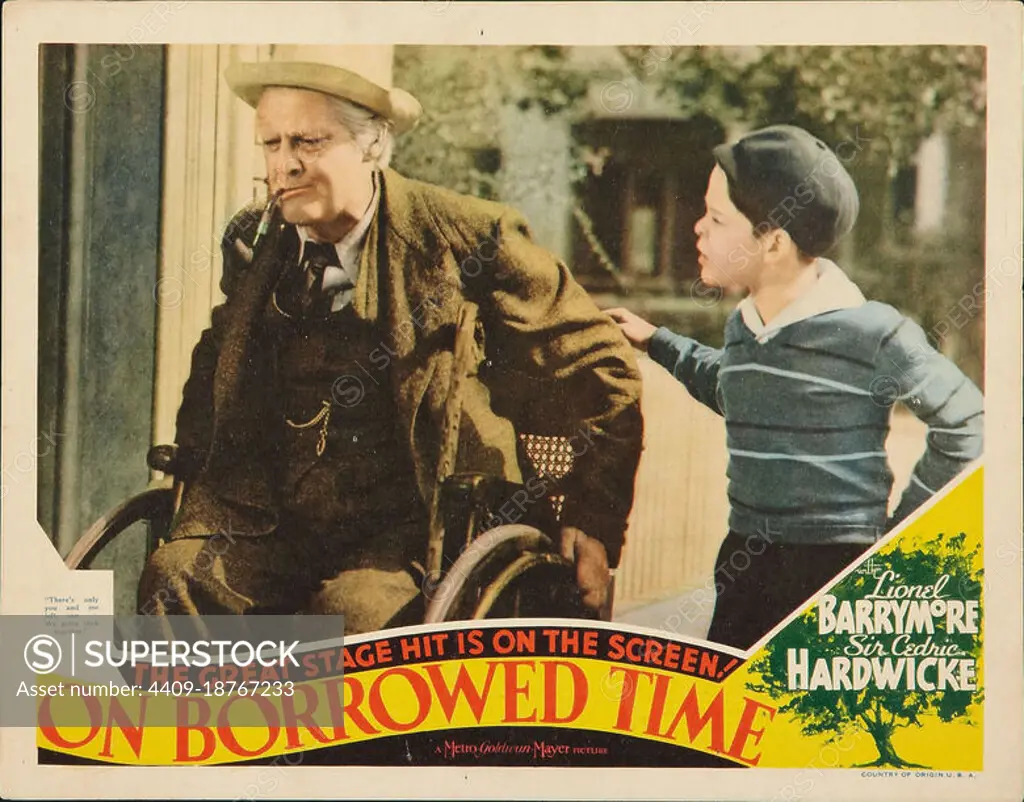 LIONEL BARRYMORE in ON BORROWED TIME (1939), directed by HAROLD S. BUCQUET.