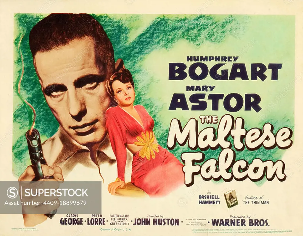 HUMPHREY BOGART in THE MALTESE FALCON (1941), directed by JOHN HUSTON.