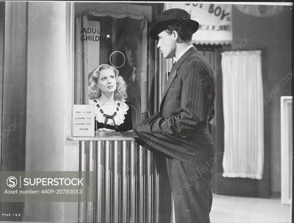 ANNE JEFFREYS and LAWRENCE TIERNEY in DILLINGER (1945).