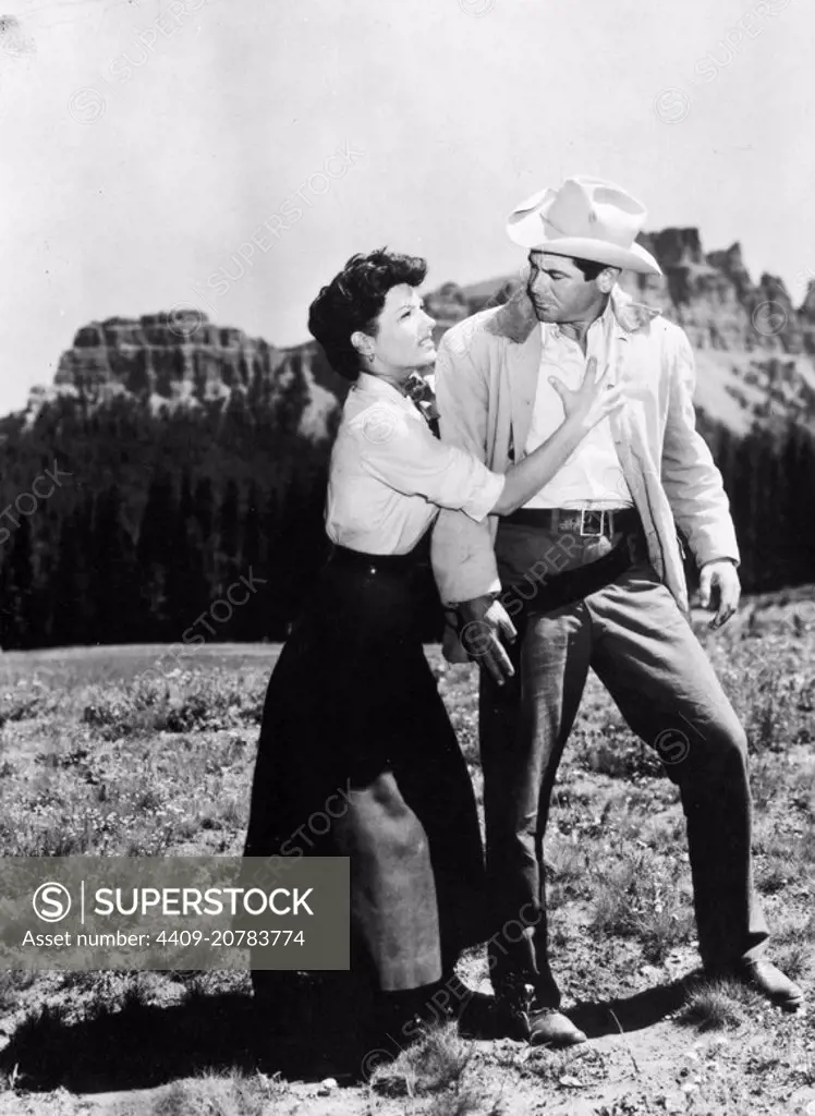 GLENN FORD and FELICIA FARR in JUBAL (1956), directed by DELMER DAVES.