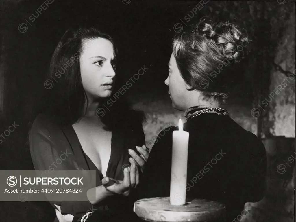 ADRIANA AMBESI and NELA CONJIU in CRYPT OF HORROR (1964) -Original title: LA MALDICION DE KARSTEIN-.