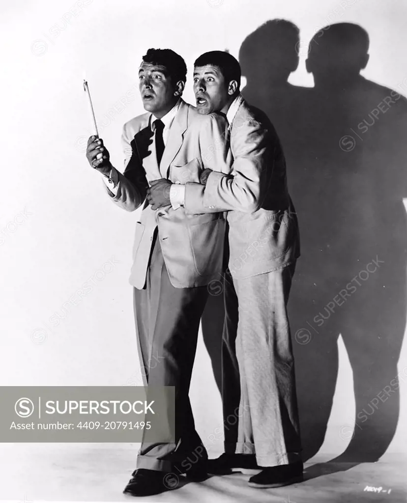 JERRY LEWIS and DEAN MARTIN in SCARED STIFF (1953), directed by GEORGE MARSHALL.