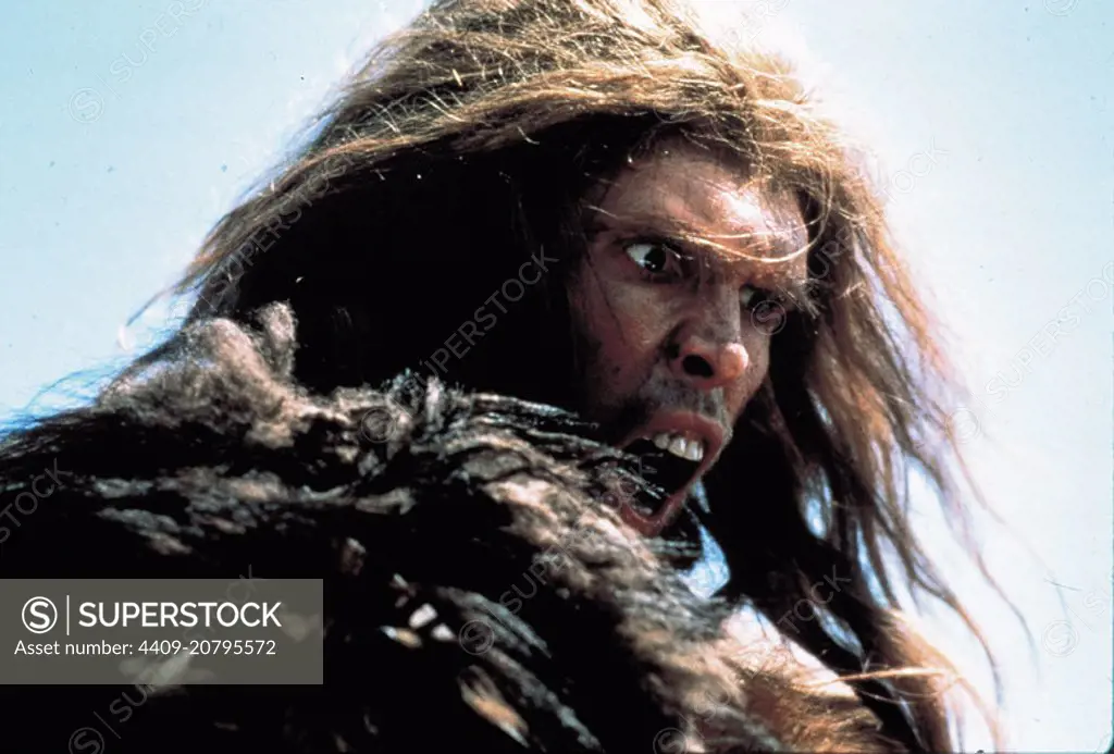 RON PERLMAN in QUEST FOR FIRE (1981) -Original title: LA GUERRE DU FEU-, directed by JEAN-JACQUES ANNAUD.