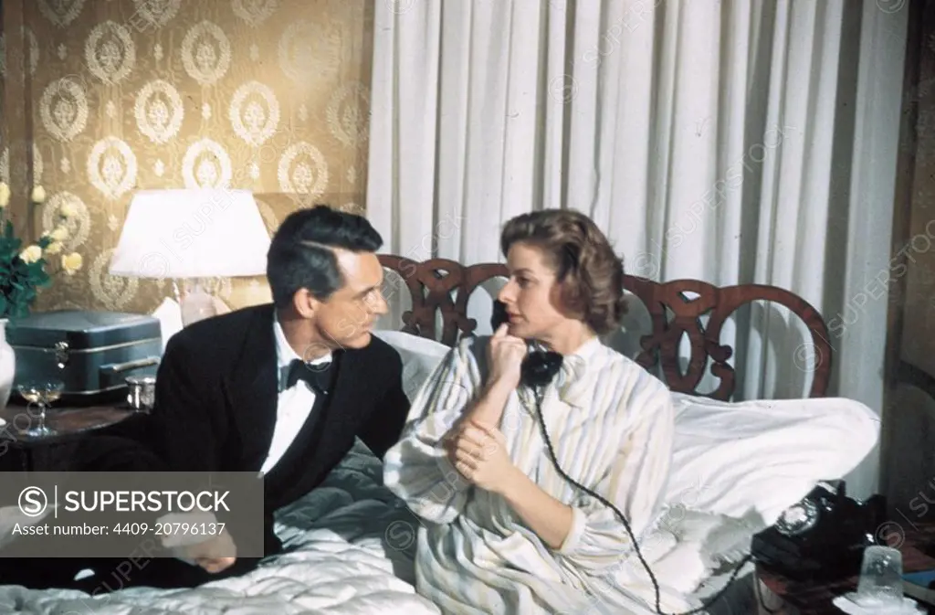 CARY GRANT and INGRID BERGMAN in INDISCREET (1958), directed by STANLEY DONEN.