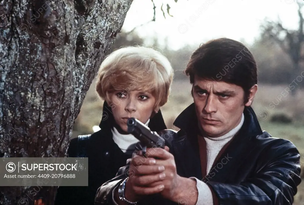 ALAIN DELON and MIREILLE DARC in JEFF (1969), directed by JEAN HERMAN.