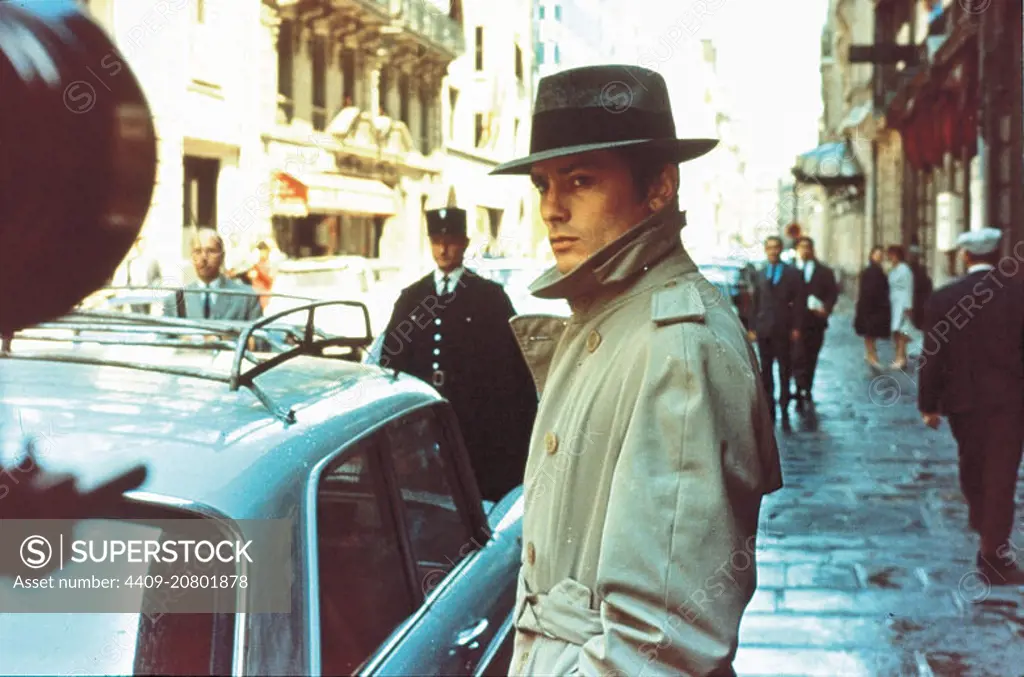 ALAIN DELON in THE GODSON (1967) -Original title: LE SAMOURAI ...