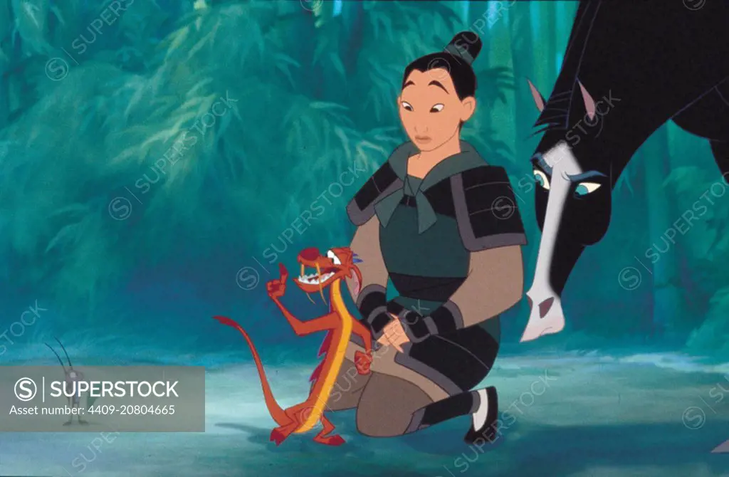 MULAN (1998), directed by TONY BANCROFT and BARRY COOK.