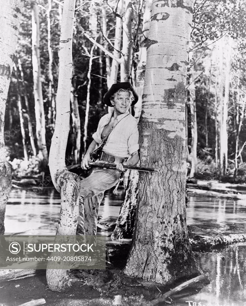 KIRK DOUGLAS in THE BIG SKY (1952), directed by HOWARD HAWKS.