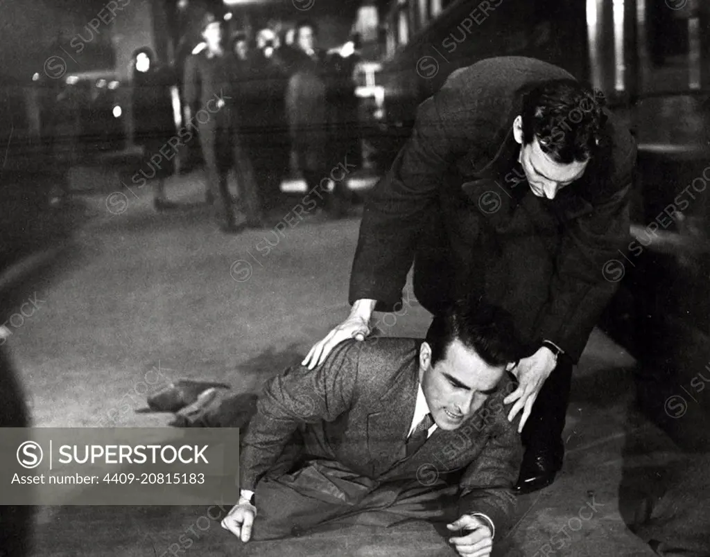 MONTGOMERY CLIFT in TERMINAL STATION (1953) -Original title: STAZIONE TERMINI-, directed by VITTORIO DE SICA.